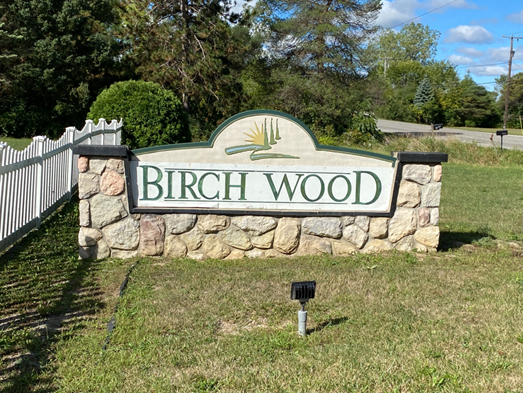 Birchwood Sign Featuring Affordable Manufactured Housing Community