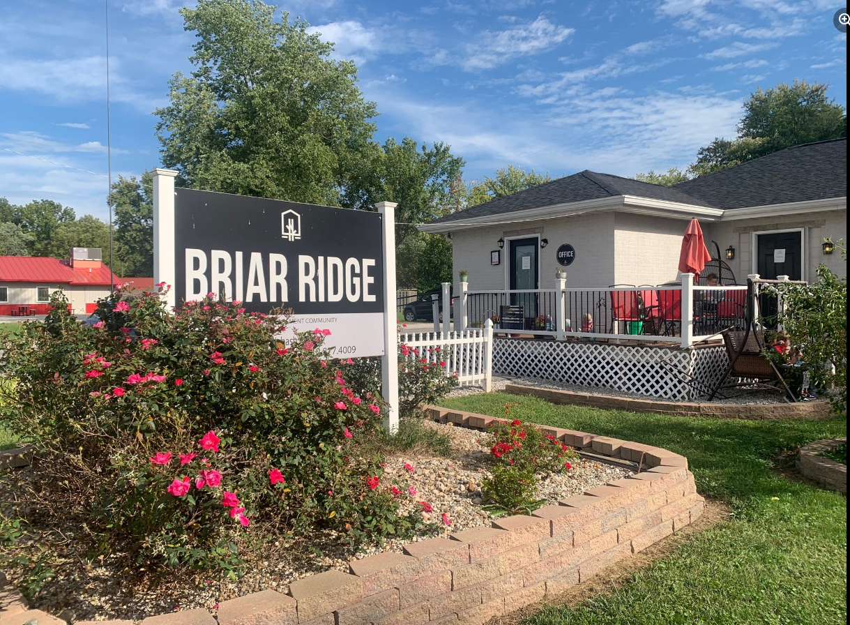 Briar Ridge Manufactured Housing Community Exterior Sign And Affordable Home