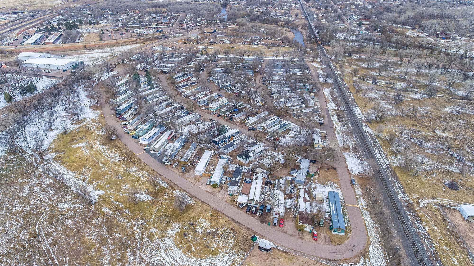 Chancellors Affordable Manufactured Home Community Aerial Image