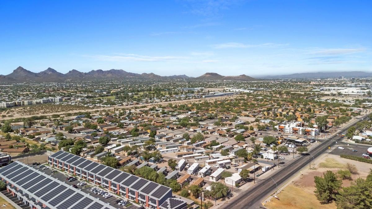Desert Breeze Affordable Home Community Aerial Image