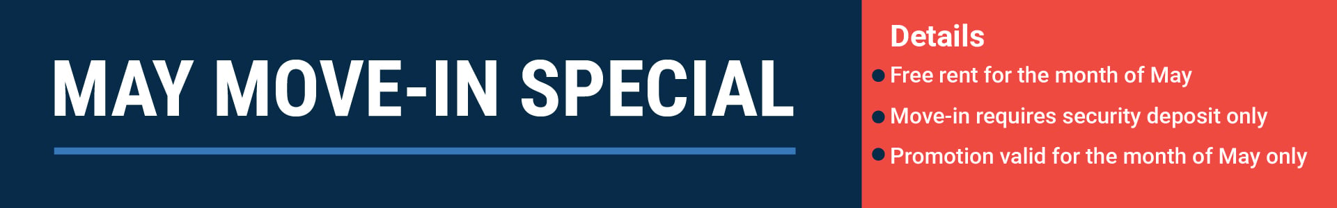May Move In Special -100