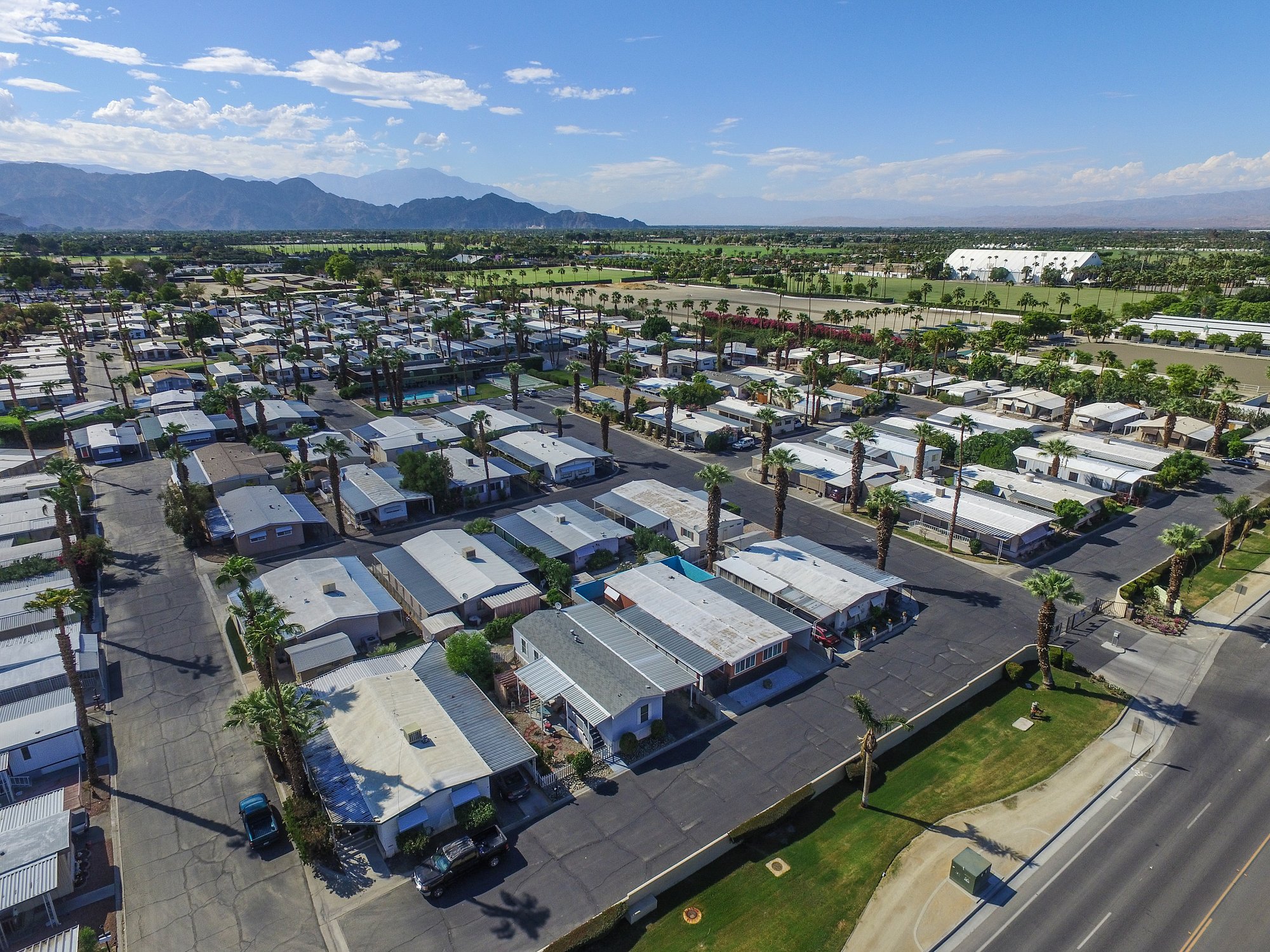 Palmdale Estates Community with Affordable Homes Drone Picture