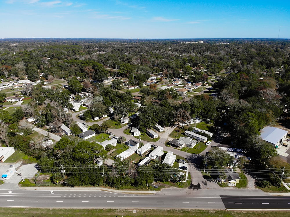 Pine Oaks Affordable Housing Community Aerial Shot