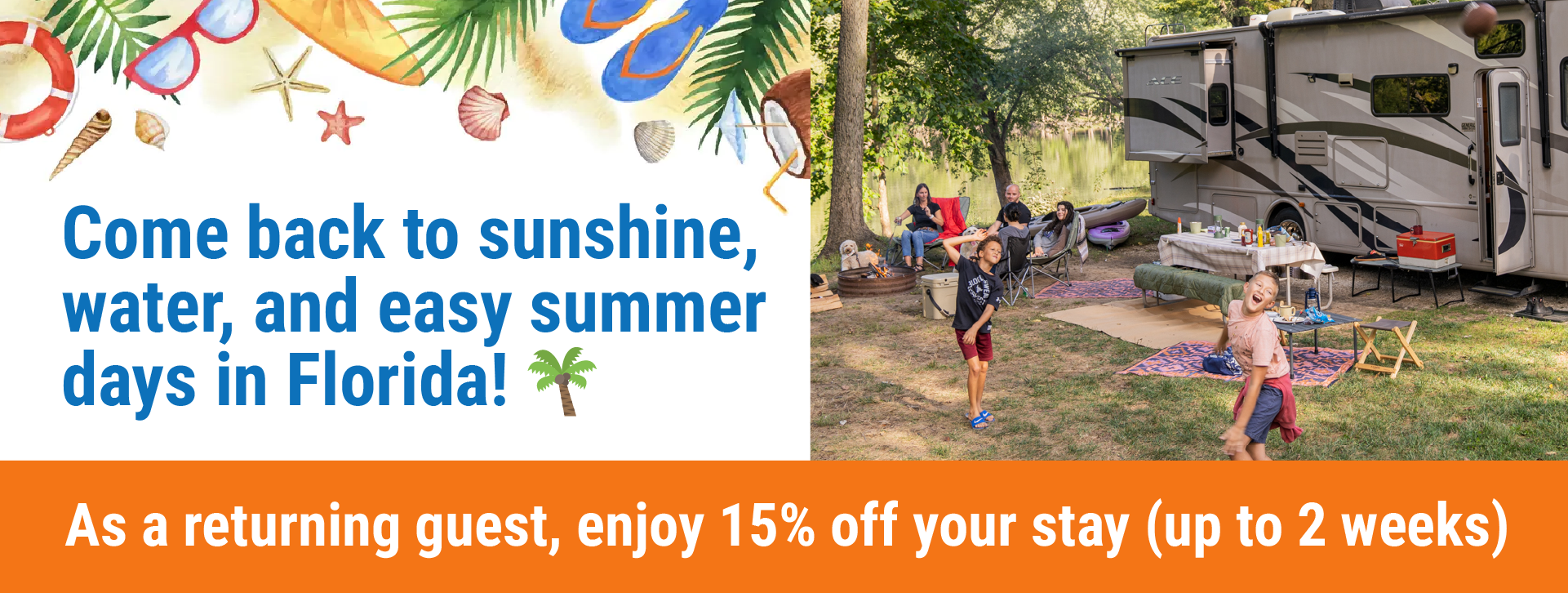 15% OFF 2 Week Stays for Past Guests